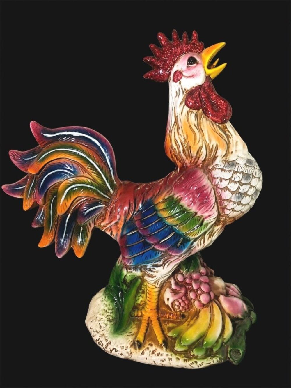 27" X 24 Giant Farmhouse French Country Italian  Restaurant Decor Rooster Statue